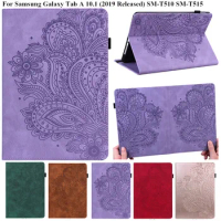 3D Flower Embossed for Samsung Galaxy Tab A 10 1 2019 Case Silicone Back Tablet Cover for Samsung Galaxy Tab A Case 10.1 SM-T510