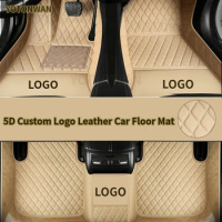 Custom Logo Car Leather Floor Mat 100% For Great Wall M4 Hover H3 Hover H6 Hover H6 Coupe X200 ​Auto Accessories CarpetCover