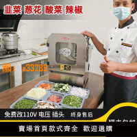 【保固兩年】多功能電動切菜機商用自動切韭菜蔥花機酸菜切絲藕辣椒切片切段機