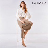 【Le Polka】都會造型卡其長褲-女