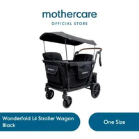 Wonderfold L4 Stroller Wagon Black - Stroller Bayi Balita Anak