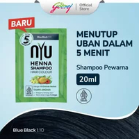 NYU Henna Shampoo Hair Colour Blue Black