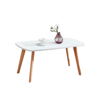 【NEX】北歐 現代單層白色大茶几 實木腳(咖啡桌/客廳桌/桌子/大茶几/置物桌)