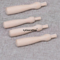 4pcs/set Wool Felting Tool Wooden Handle Punch Poke without Needle DIY Doll Groceries Jewelry Handmade Craft 70*15mm/2.76"*0.59"