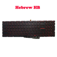 Laptop Red Backlit Keyboard For MSI Bravo 17 A4DDK MS-17FK Arabia AR Bulgaria BG Czech/Slovakian CS Hebrew HB Farsi FS Italy IT