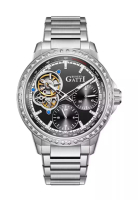 Bonest Gatti 自動中性不鏽鋼手錶，不鏽鋼錶帶