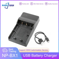 NPBX1 NP-BX1 USB Charger for Sony Battery DSLR Cameras DSC RX1 RX1R RX100 2 3 WX300 WX350 WX500 HX400 H400 HX300 HX50V HDR AS10