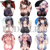 Azur Lane Noshiro August Atago 3D Mousepad Hand Wrist Rest Mouse Pad Mousepad Silicone Oppai Soft Mo