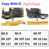 New For Xiaomi Mi 8 9 9T 10 10T 11 11T Pro Lite USB Charge Port Jack Dock Connector Charging Board Mainboard Flex Cable