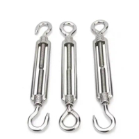 1Pcs 304 Stainless Steel CO-Type CC OO Flower Basket Screw Wire Lock Open Body Flower Orchid Bolt Chain Tensioner Rope Hook