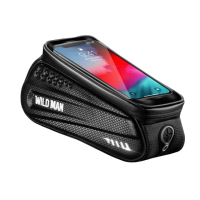 【WILD MAN】自行車前梁上管袋可觸控手機硬殼防水收納包