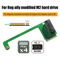 For Asus Rog Ally Handheld Transfer Board 90 Degrees M2 NVME Transfercard For Rog Ally Modified M2 Hard Drive Game Accessories