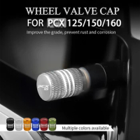 Motorcycle Tire Valve Cover Aluminum Alloy Tyre Rim Covers for Honda PCX 125 PCX125 PCX150 PCX160 150 160 Accessories 2023 2024