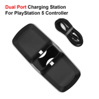 PlayStation 5 Dual Controllers Charger Charging Station Compatible for PS5 Controllers Max 5V 2A