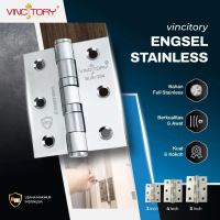 VINCITORY ENGSEL STAINLESS 3,4,5 inch | Engsel Kupu Tarung | Engsel Pintu Jendela Tebal
