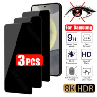 3PCS Anti-spy Glass for Samsung S21 S20 FE 5G A72 A52 A32 Privacy Screen Protector for Samsung A73 A53 A33 A23 A52S 5G A70 A50