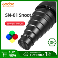 GODOX SN-01 Bowens Mount ขนาดใหญ่ Snoot Professional Studio Light Fittings