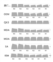Hi Yuan Chuang Planet Escape Original Mechanical Keyboard Keycaps PBT Full Five-Sided Sublimation 12