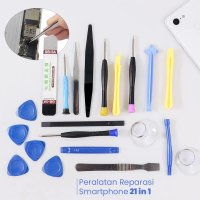Perkakas Peralatan Reparasi Smartphone 21 in 1 Repair Tools Set - GB-5A - No Color Viral