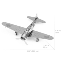 [Ready Stock] Hand-made Metal Puzzle A6M Zero 3D Metal Model Creative 3D Puzzle Model