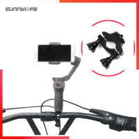 Handheld Gimbal Stabilizer Bike Bracket Bicycle Mount Holder for OM 5/POCKET 2/FIMI PALM 2/OM4 SE/360 ONE X2/Mobile 2/3/Smooth 4