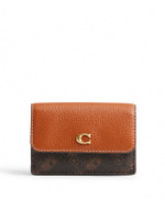 กระเป๋าสตางค์รุ่น Essential Mini Trifold Wallet With Horse And Carriage Print สีดำ