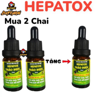 Bổ gan thận, Hepatox thảo dược combo 2 chai 10ml (dung dịch uốn giúp gà) giải độc gan, thận,  b12 th