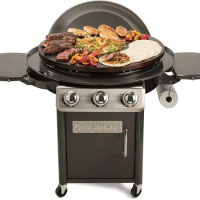 Cuisinart CGG-999 30-Inch Round Flat Top Surface 360° XL Griddle Outdoor Cooking Station