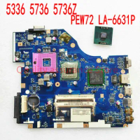 PEW72 LA-6631P For Acer 5736Z 5736 5336 NOTEBOOK LA-6631P Mainboard LA-663 MBRDD02001 MBR4G02001 GM45 DDR3 100% Tested