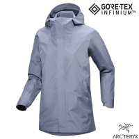 【ARCTERYX 始祖鳥】女 Gore-Tex SOLANO HOODY 防風透氣軟殼連帽中長外套夾克.登山風衣_X000007300 雲層藍