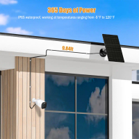 Panel solar 7 watt dengan USB-C untuk kamera dan perlindungan kalis air IP66
