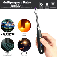 【COD】New Rechargeable Hose Arc Lighter, Kitchen Igniter, Aromatherapy Candle Lighter, Windproof Ligh