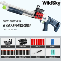 WildSky XM1014 Shotgun Spray Toys s686 Shell Throwing Soft Bullet Boy Battle Weapon Model Soft Bullet Toy Gun Children Gifts