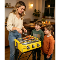 Omicko Grill Sosis Bakar 2/3/4 Tungku BBQ Set COD