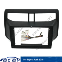 9 Inch For Toyota Rush 2018 Car Radio Android Fascia MP5 Player Panel Casing Frame 2 Din Head Unit Stereo Dash Cover Trim