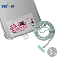 TRON 三星 A34品味生活-透明防摔 手機 掛繩 手機殼
