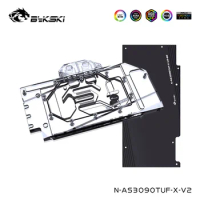 Bykski Watercooler For ASUS TUF RTX 3080 10G,3090 24G,3080Ti 12G GAMING Card Cooled ,Full Cover Water Block, N-AS3090TUF-X-V2