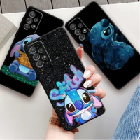 Stitch Look Star Moon Phone Cover for Samsung A53 A54 A51 A13 A12 A14 A71 A70 A50 A32 A33 A21 A23 Soft Case