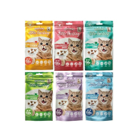 Hulu Cat卡滋化毛潔牙餅 150g(5.29OZ) x 6入組(購買第二件贈送寵物零食x1包)