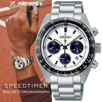 【SEIKO 精工】PROSPEX系列 SPEEDTIMER 復刻1969 太陽能計時腕錶 SK044 母親節 禮物(SSC813P1/V192-0AF0S)