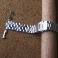 Silver Stainless Steel Watchbands Bracelets 20mm 22mm Watch Band Strap fit omega mido tag Safety buckle matte unpolish bracelets