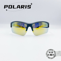◆明美鐘錶眼鏡◆POLARIS兒童太陽眼鏡/PS818 03M(黑配黃色鏡腳)偏光太陽眼鏡