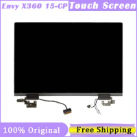 15.6 Inch Touch Screen For HP Envy x360 15-CP 15-CP0704nz 15-CO0599na Digitizer Full Assembly With Hings L25821-001 L23792-001