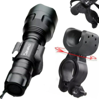 【Ainmax 艾買氏】自行車燈筒護架夾 1入(手電筒需自備 買就送USB LED燈)