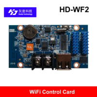huidu WF2 HD-WF2 Asynchronous 768W*64H Pixels 2*HUB75 RGB Seven Color Small LED Display WIFI Control Card