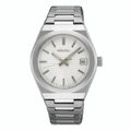 Jam Tangan Seiko SUR573P1 Quartz Classic Putih Dial Stainless Steel