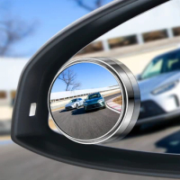 Blind Spot Mirror Frameless Auxiliary Rearview Mirror Auto Motorcycle Universal Wide Angle Adjustable Small Mirrors