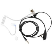 Surveillance Security Clear Coiled Acoustic Air Tube Earpiece PTT for LG Mobile Phone