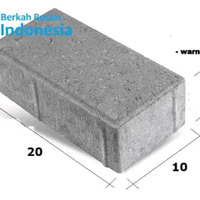 Paving blok atau conblok model bata tebal 8 cm