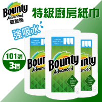 【Bounty】隨意撕特級廚房紙巾101張X3捲(101張X3捲)